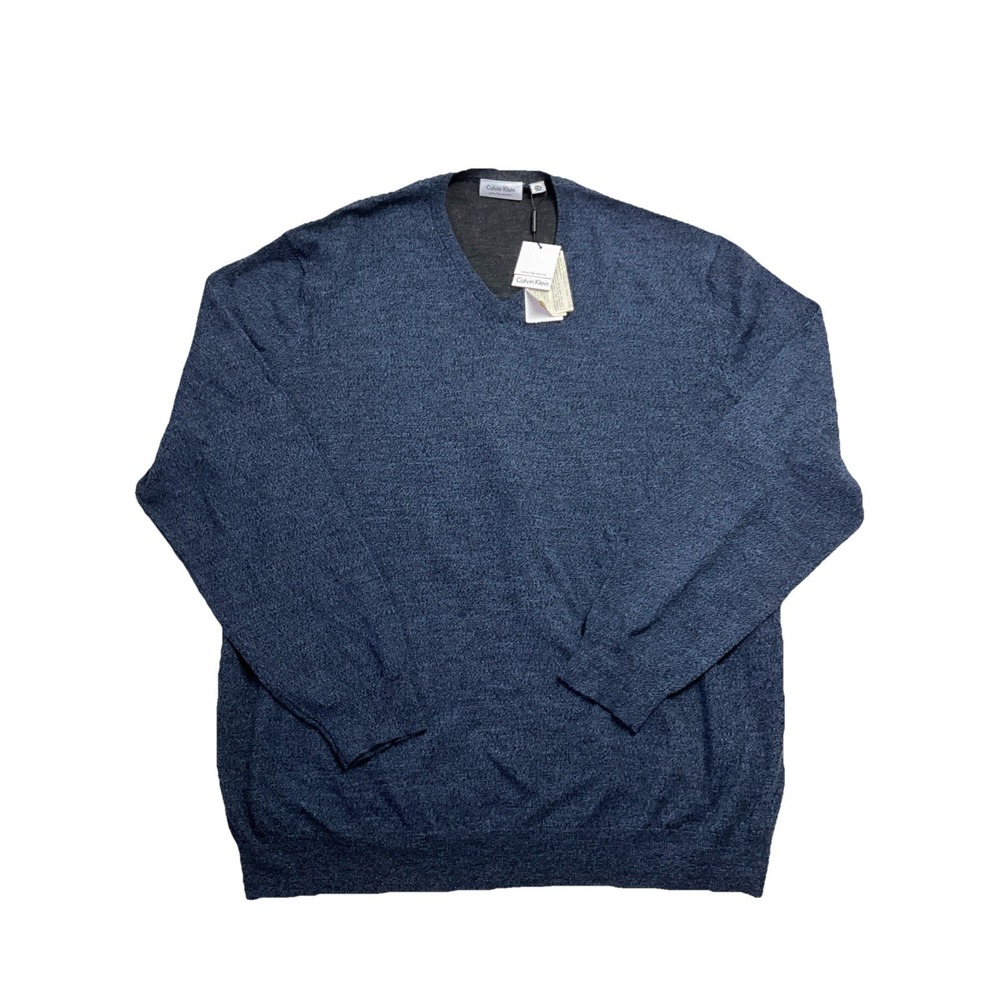 Calvin Klein Men's Blue Long Sleeve Pullover Sweater Size 2XL